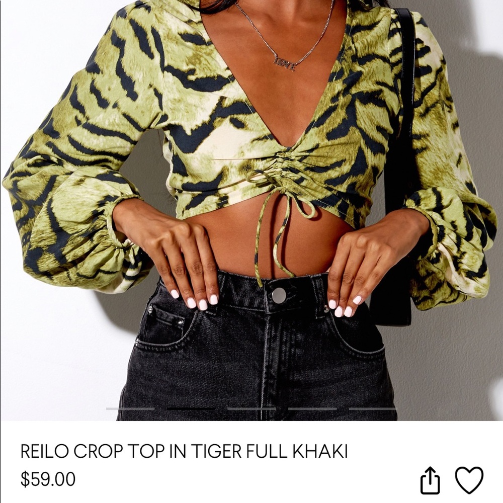 Motel Rocks tiger print top